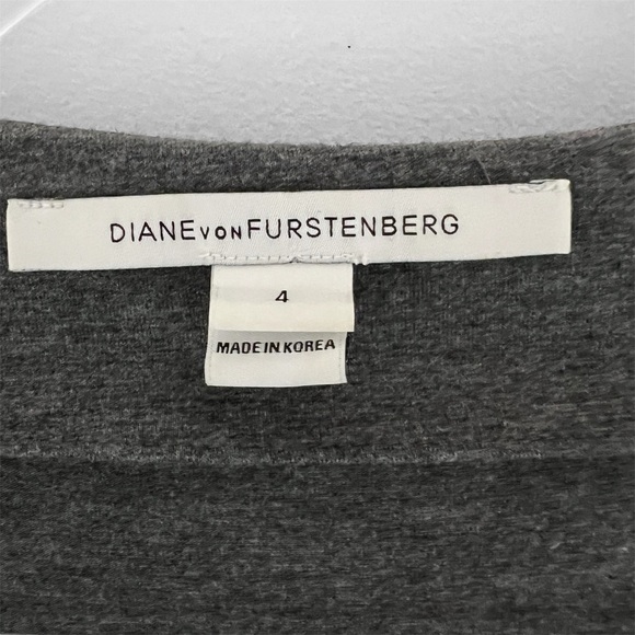 Diane Von Furstenberg New Julian Two Gray Wrap Dress - Picture 10 of 16